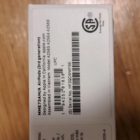 AirPods 3rd generation (NEW, unopened) - Picture 3 of 4